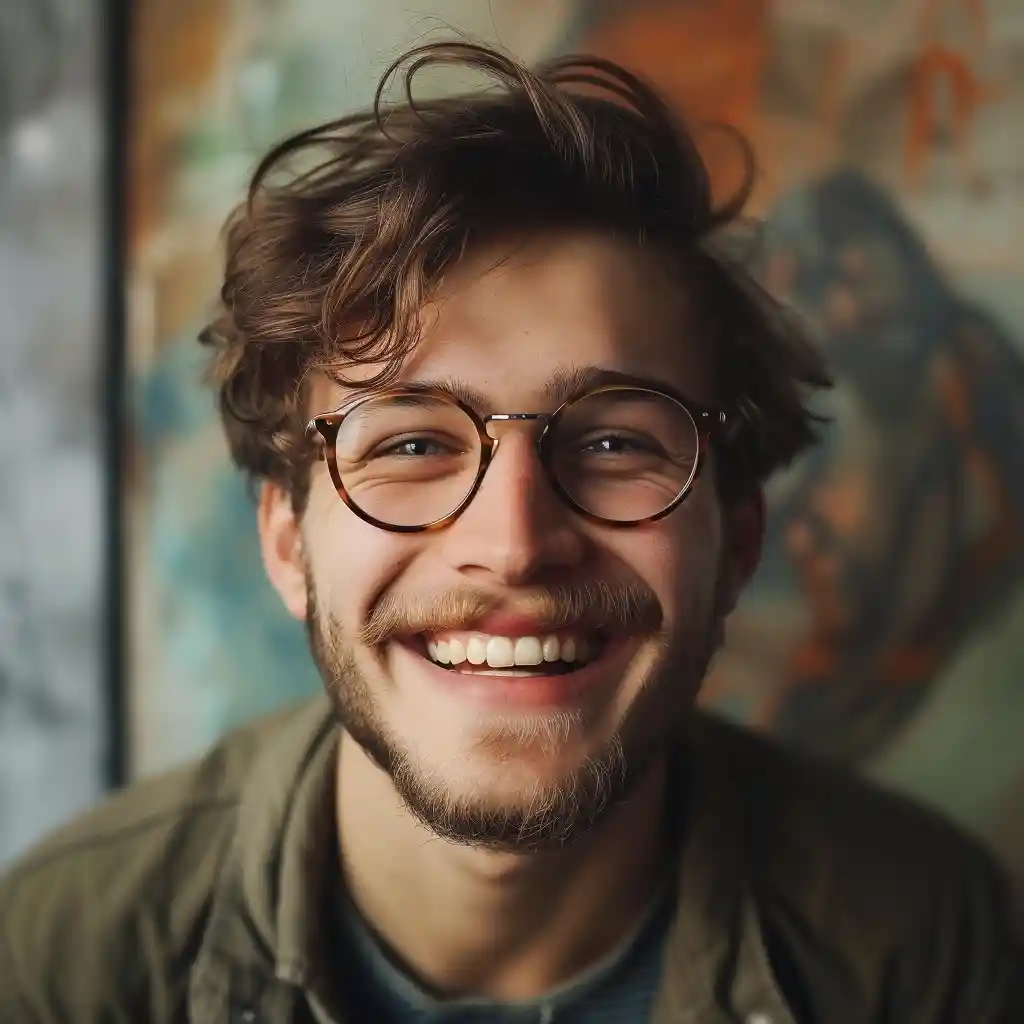 Worker Smiling